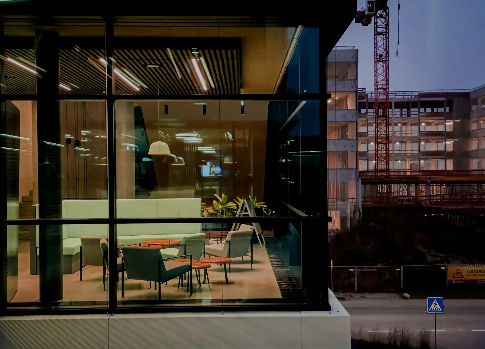 Bright, well-presented modern office building interior representing managed workplace facilities
